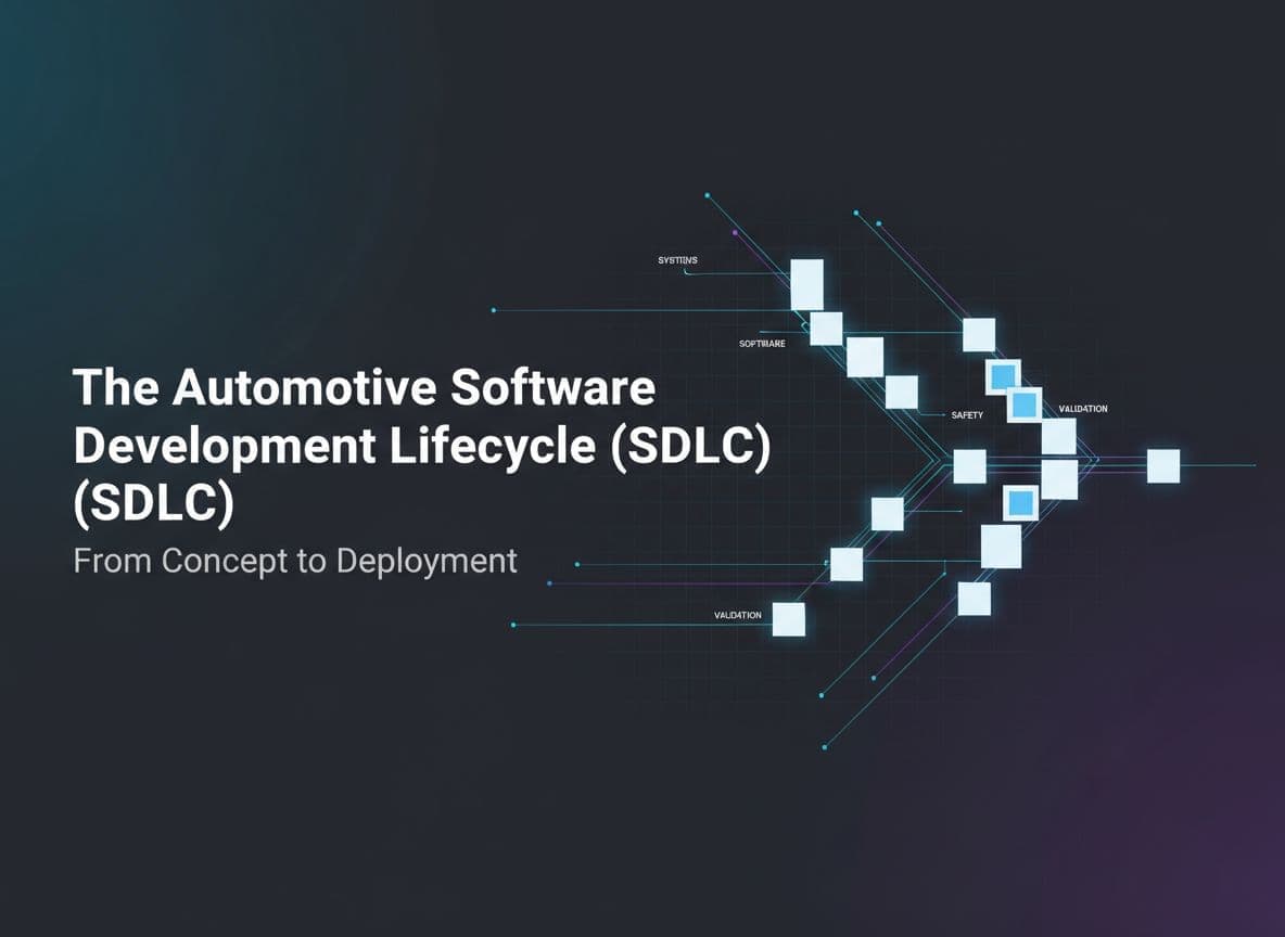 The Automotive Software Development Lifecycle (SDLC): From Concept to Deployment