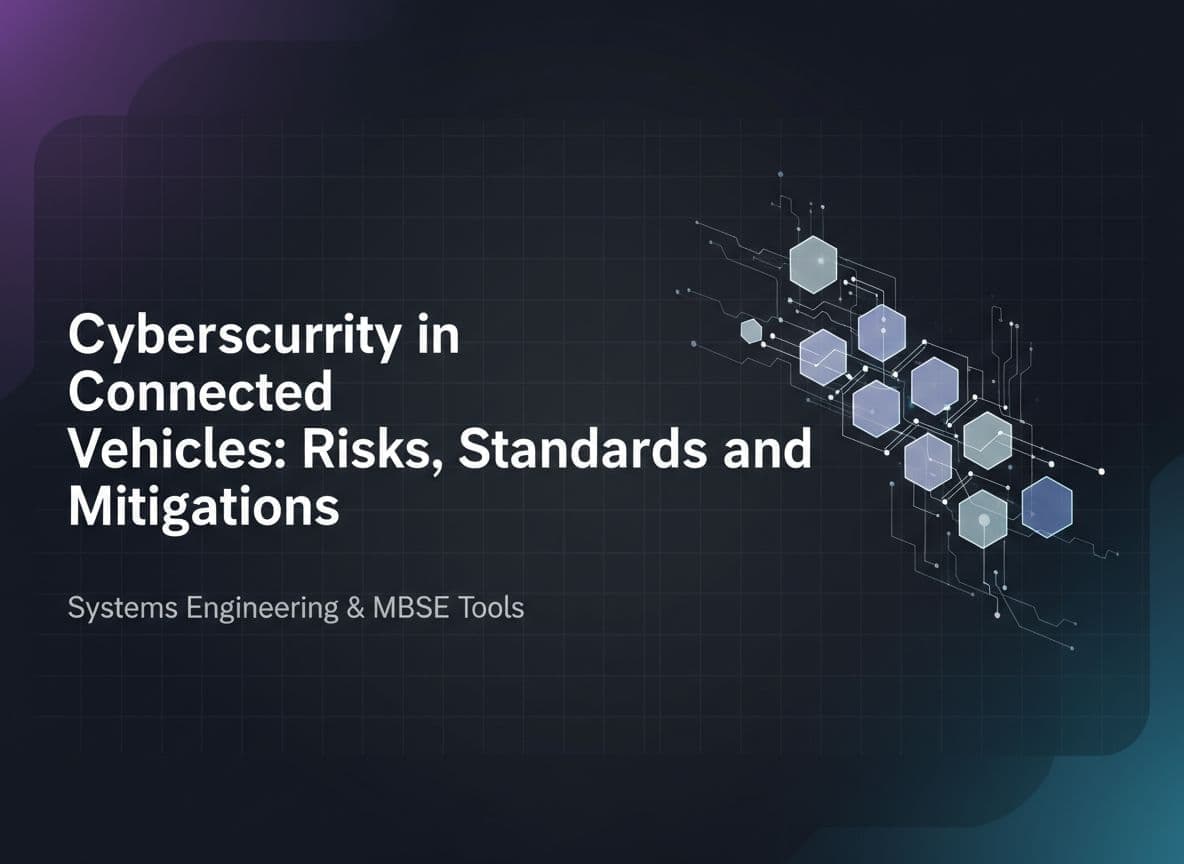 Cybersecurity in Connected Vehicles: Risks, Standards, and Mitigations