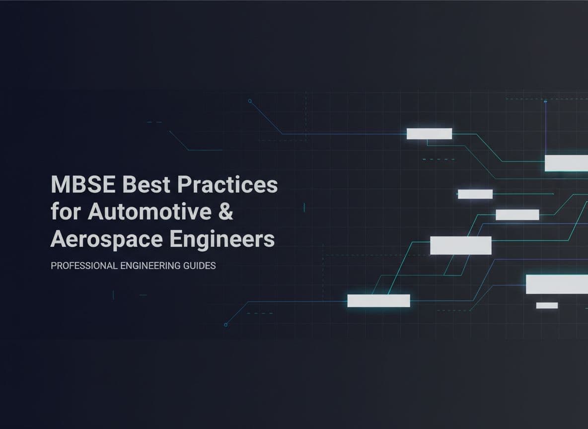 MBSE Best Practices for Automotive & Aerospace Engineers