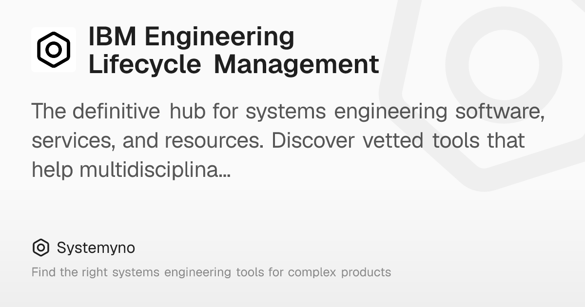 IBM Engineering Lifecycle Management: Manage complex systems from ...