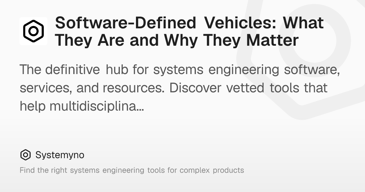 Software-Defined Vehicles: What They Are and Why They Matter – Systemyno