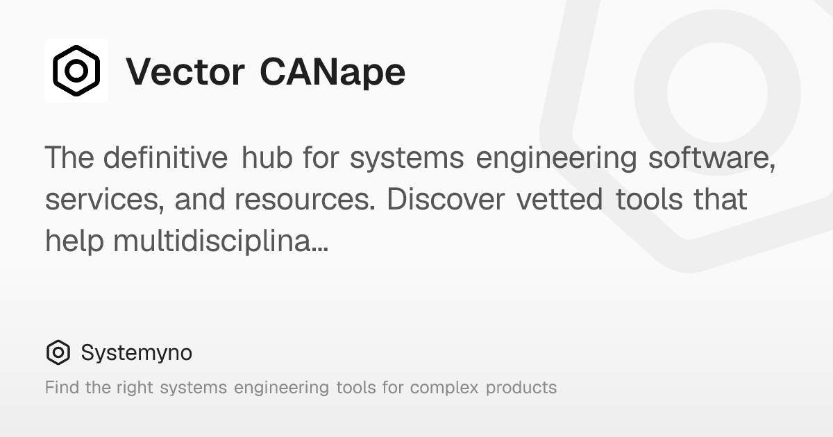 Vector CANape: ECU Measurement, Calibration, and Diagnostics Tool ...